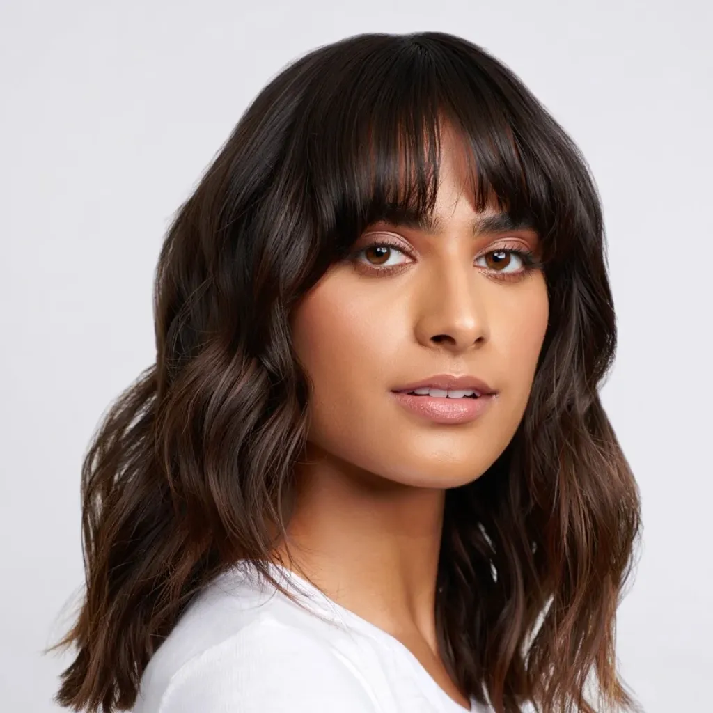 coupe de cheveux mi long dégradé