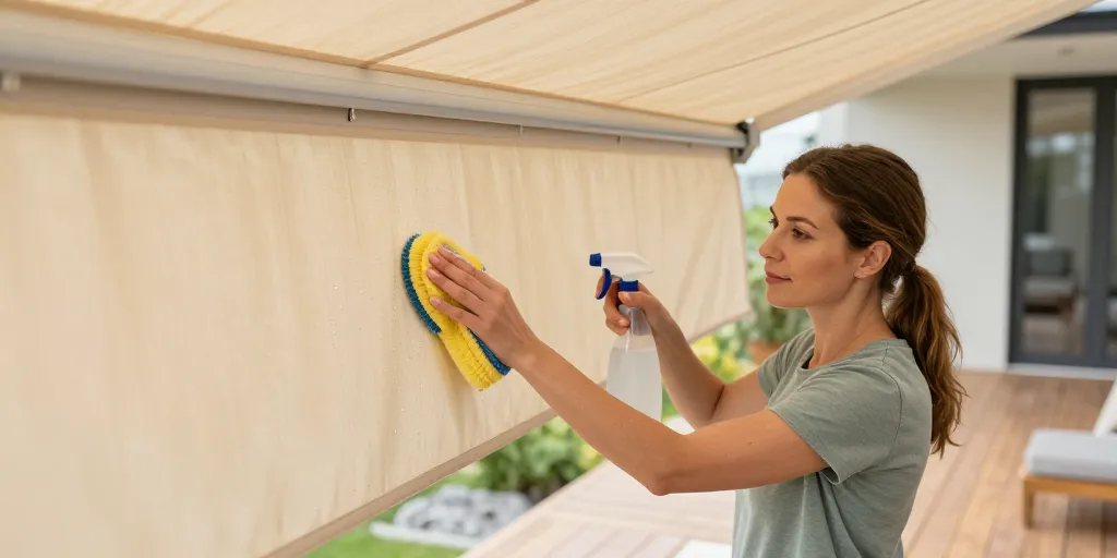 Comment nettoyer un store banne : les solutions naturelles pour sa toile ?