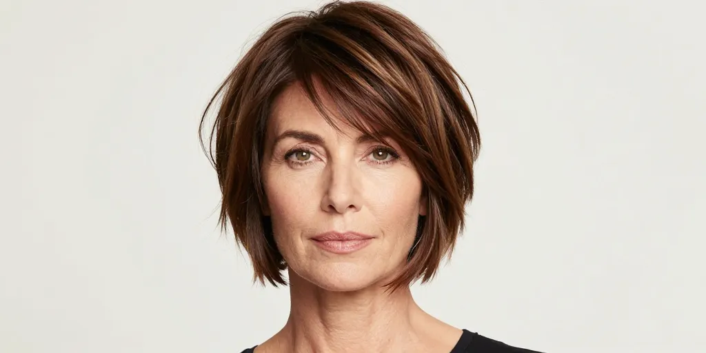 coupe courte dégradée effilée